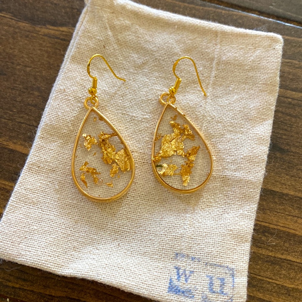 Handmade teardrop earrings
